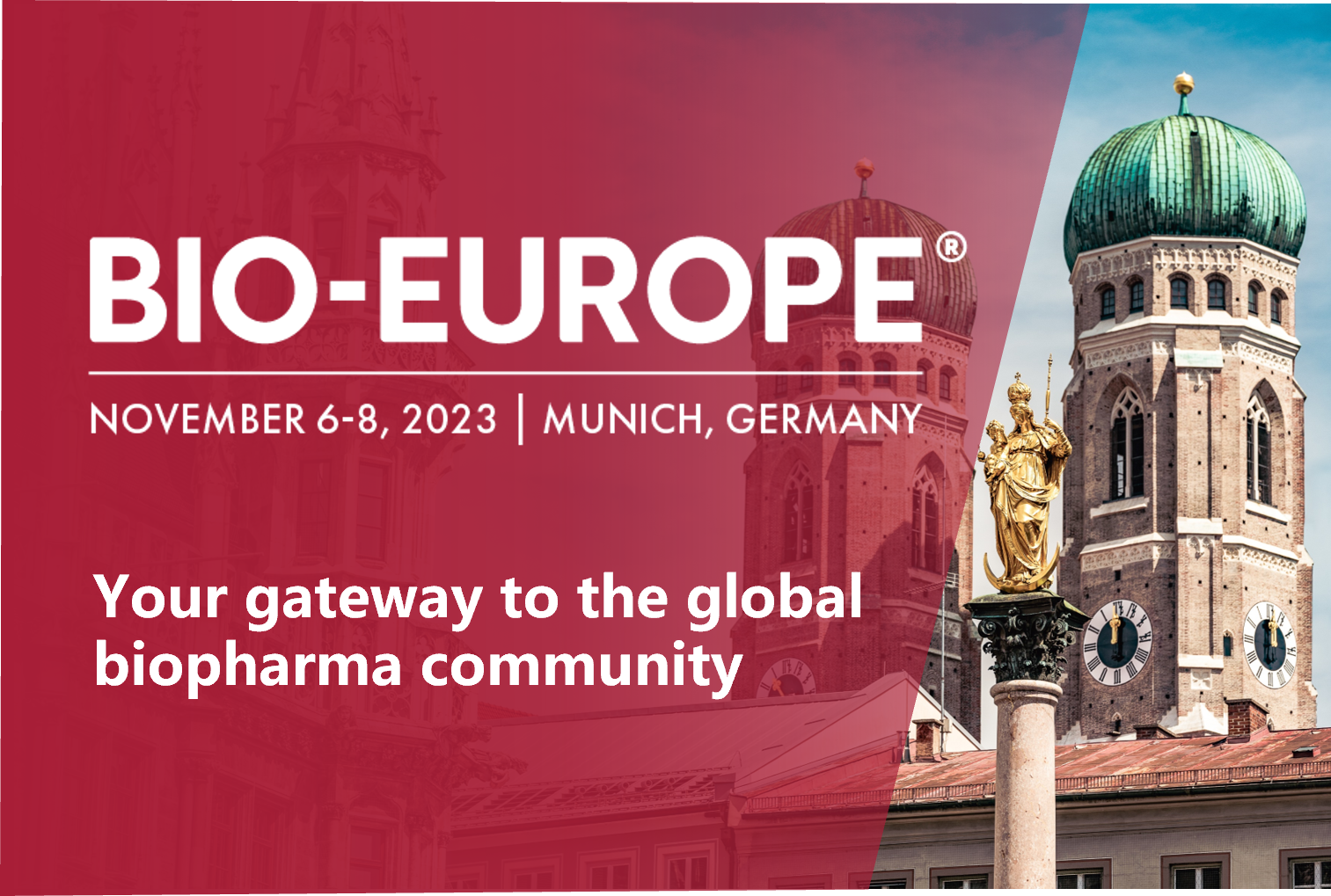 Meet us at BIO-Europe® 2023 on November 6-8 in Munich. Attendence discount available through us!